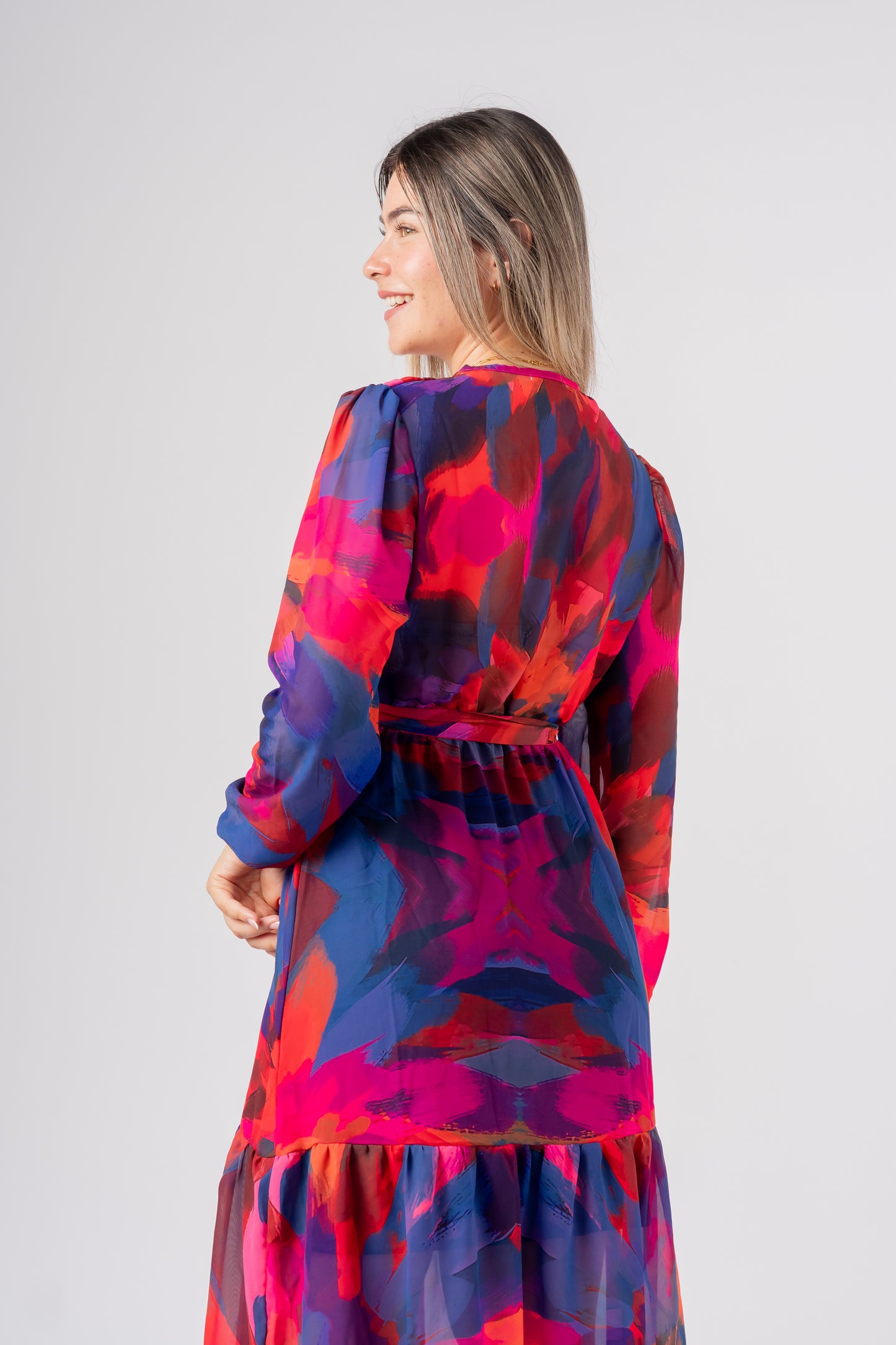 Vestido Amanda Plumas