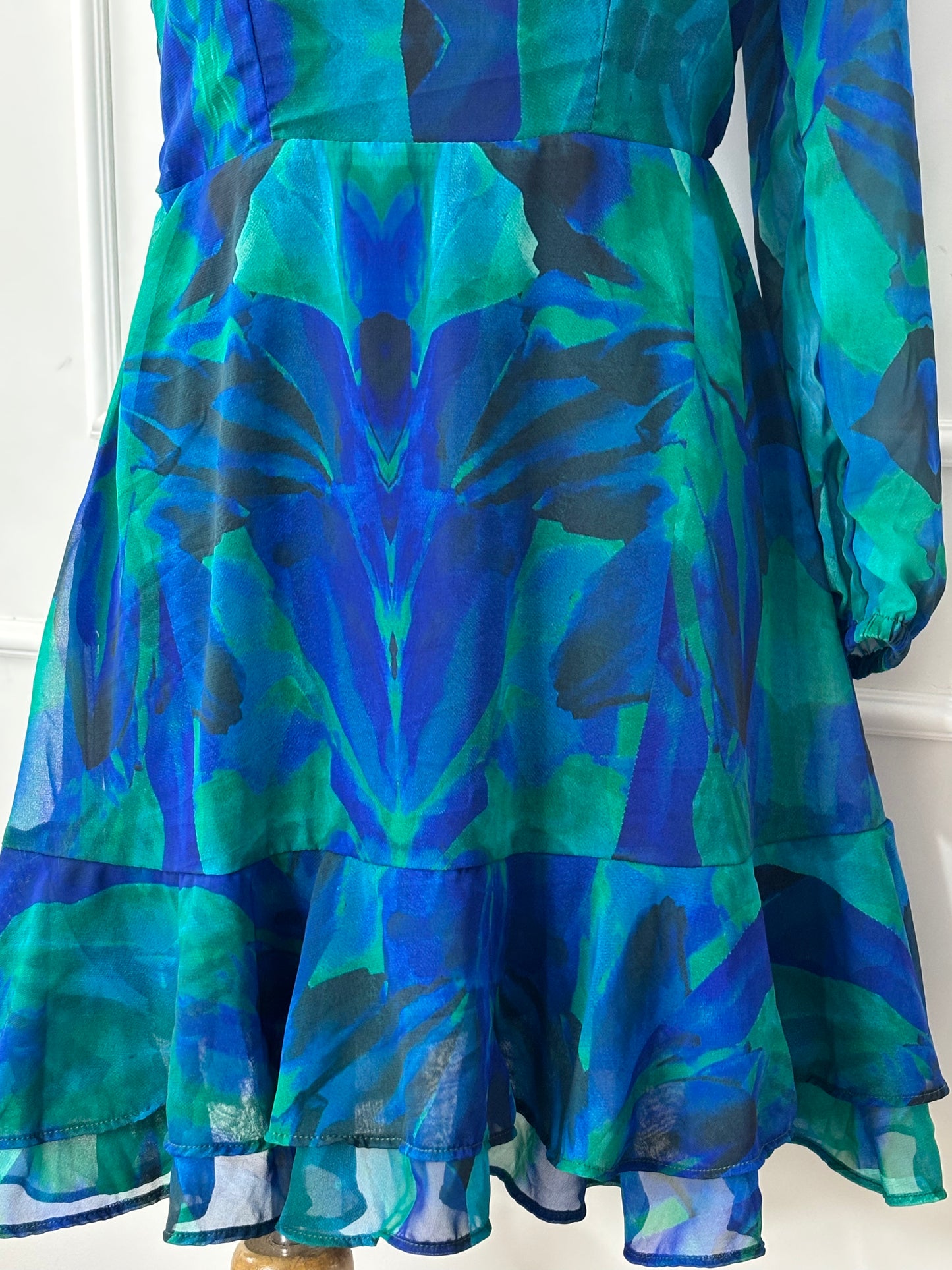 Vestido Clarita Azul Olas