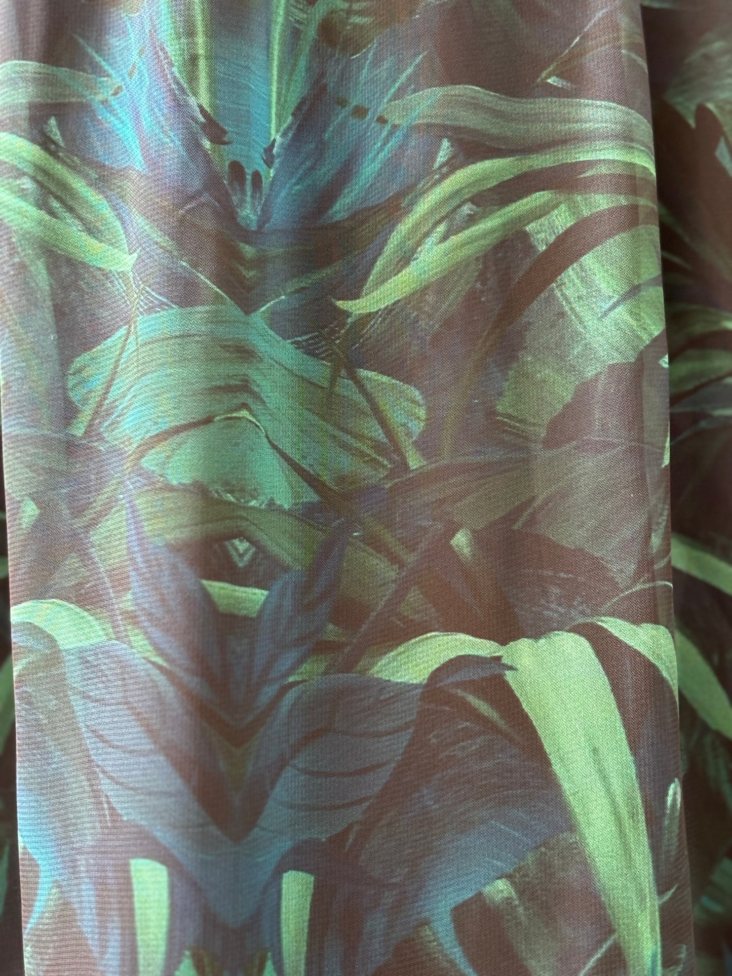 Vestido Amanda Palmeras Verde