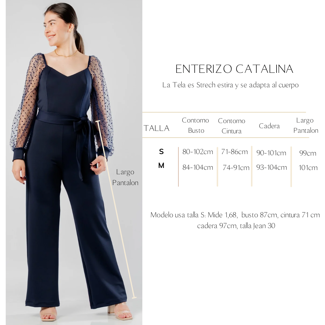 Enterizo Catalina Azul