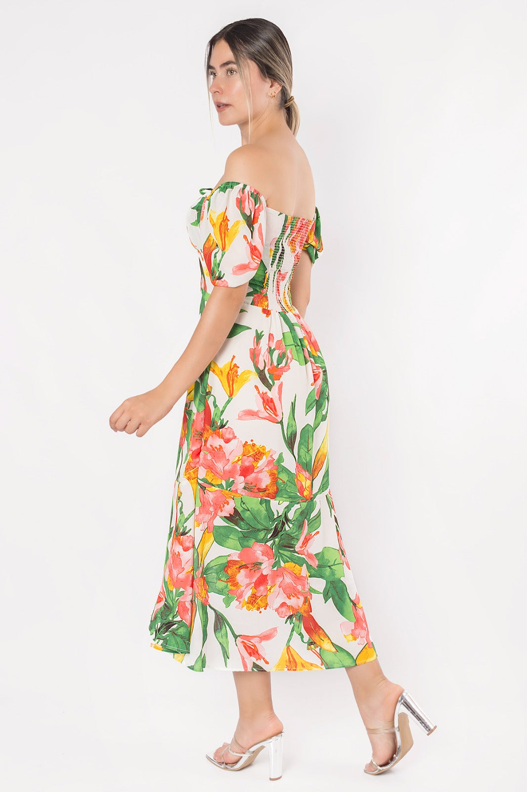 Vestido Amelia Floral verde