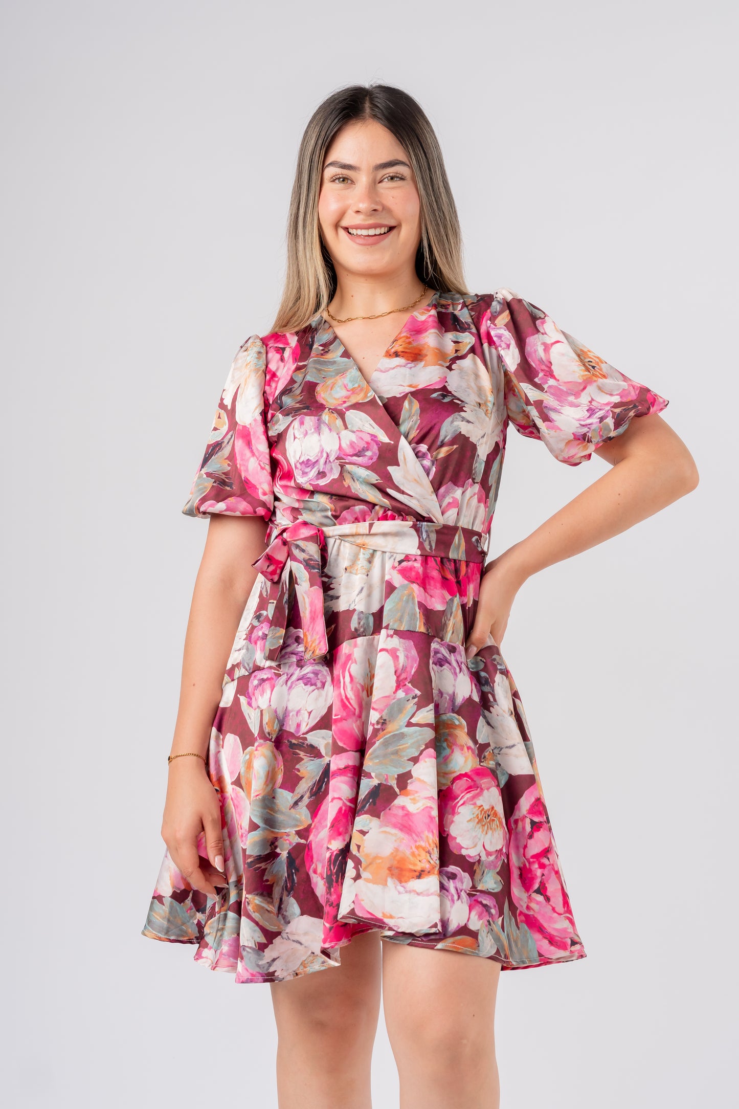 Vestido Valentina Rosas