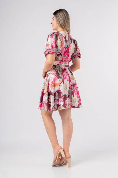 Vestido Valentina Rosas