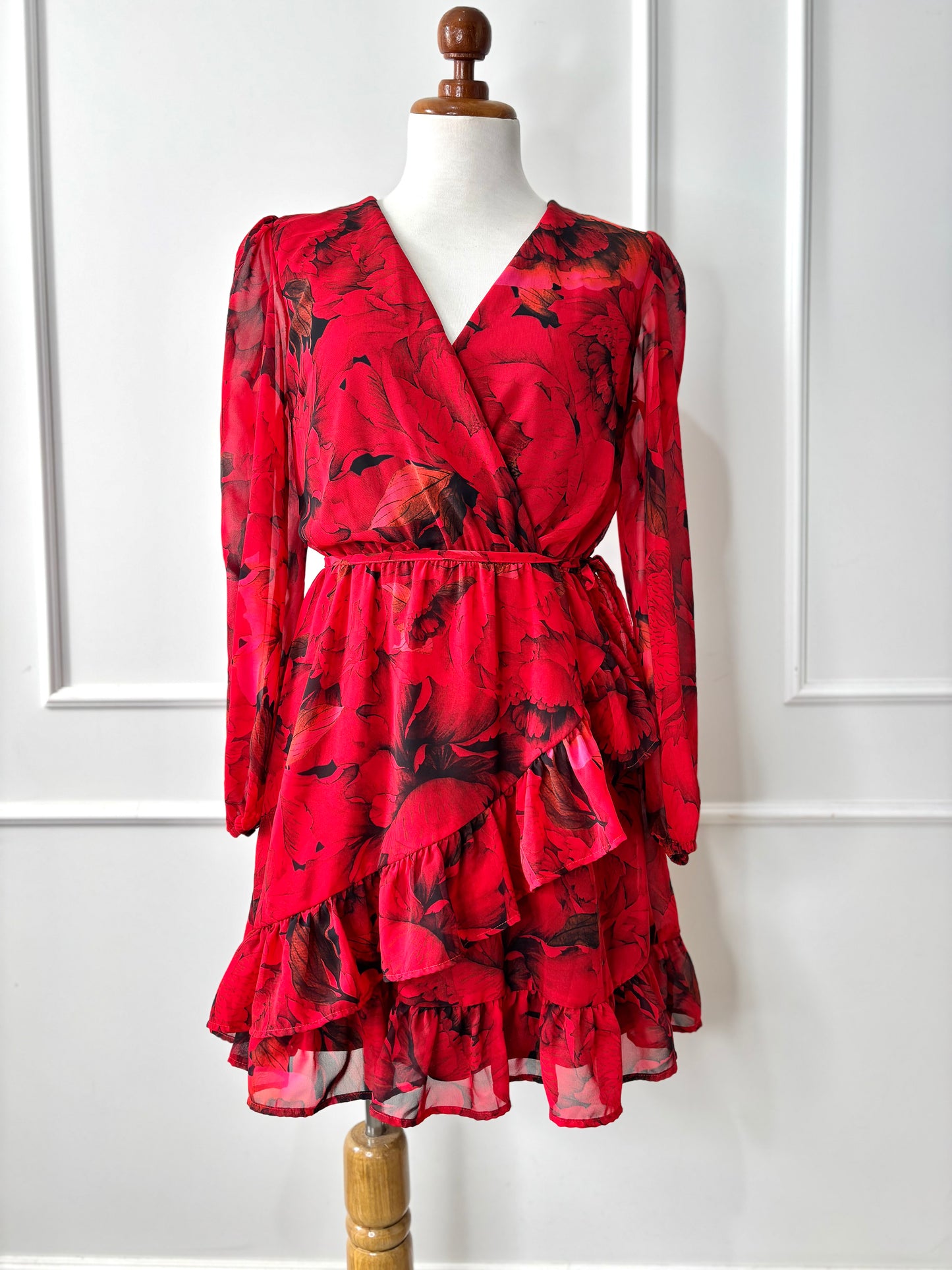 Vestido Jazmín Rojo Rubi