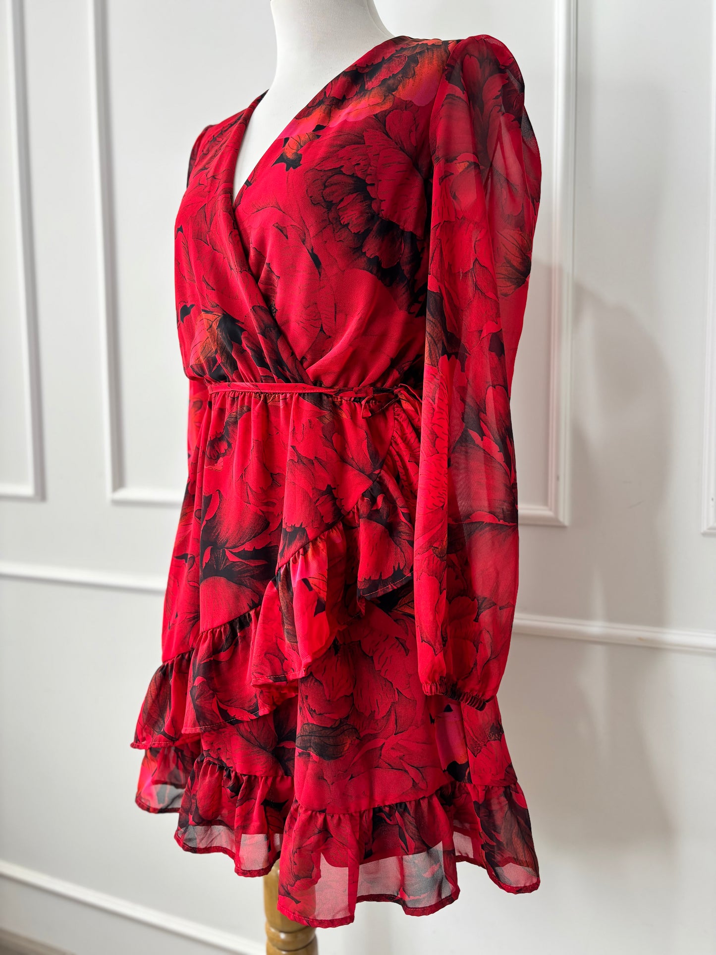 Vestido Jazmín Rojo Rubi