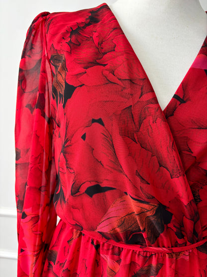 Vestido Jazmín Rojo Rubi