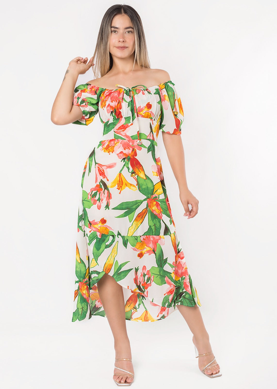 Vestido Amelia Floral verde