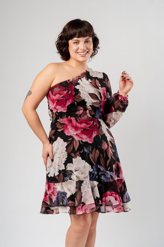 Vestido Clarita Rosa Nocturna