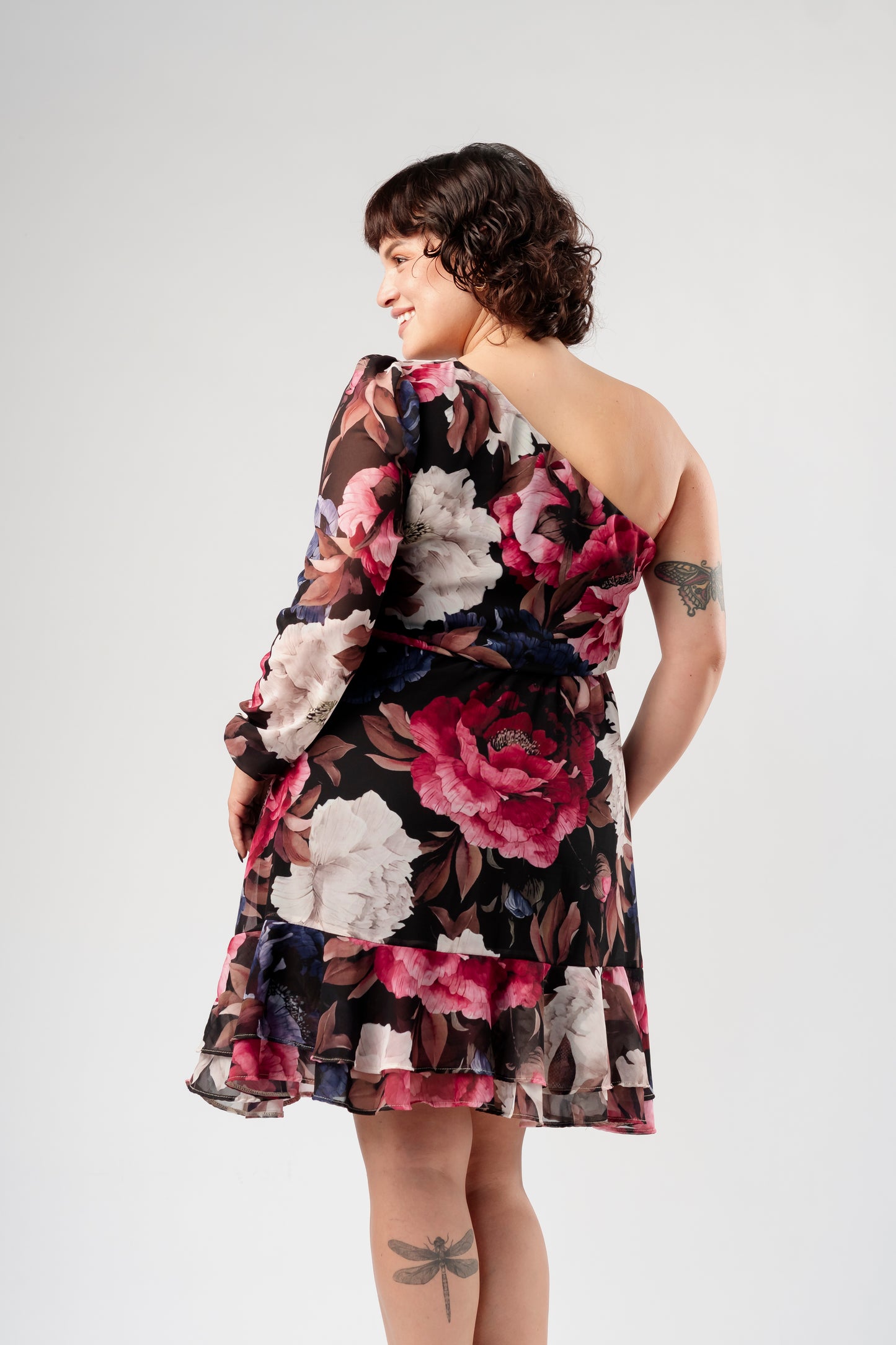 Vestido Clarita Rosa Nocturna