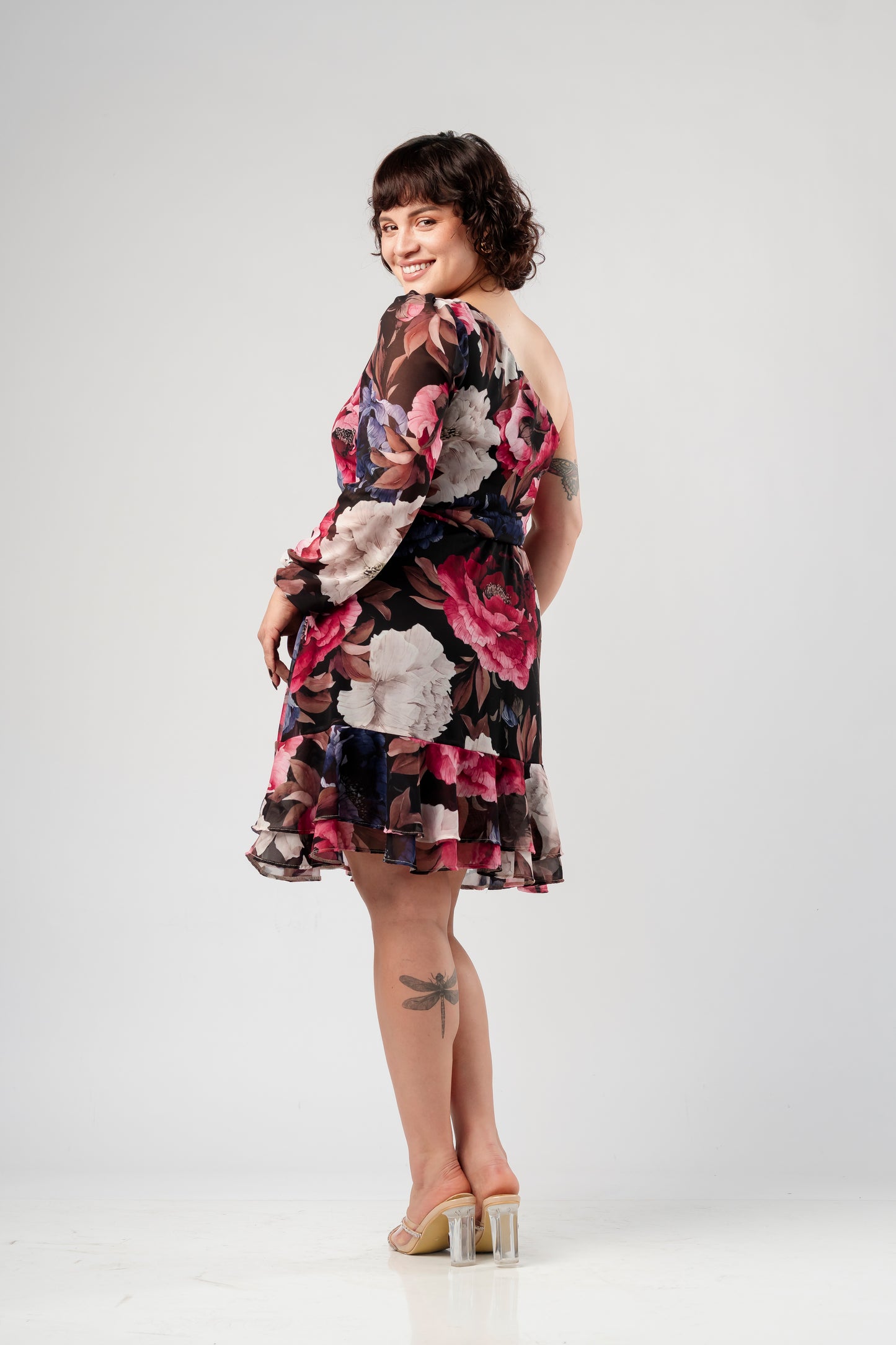 Vestido Clarita Rosa Nocturna