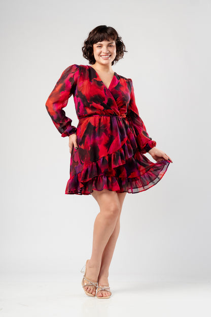 Vestido Jazmín Rojo Encanto