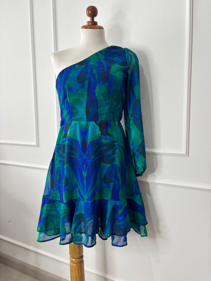 Vestido Clarita Azul Olas