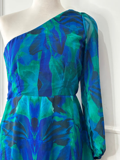 Vestido Clarita Azul Olas