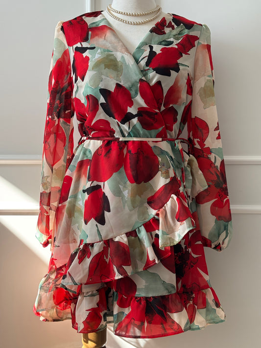 Vestido Jazmín Rojo Carmin