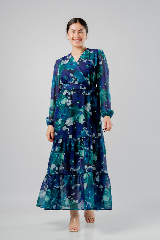 Vestido Amanda Cobalto